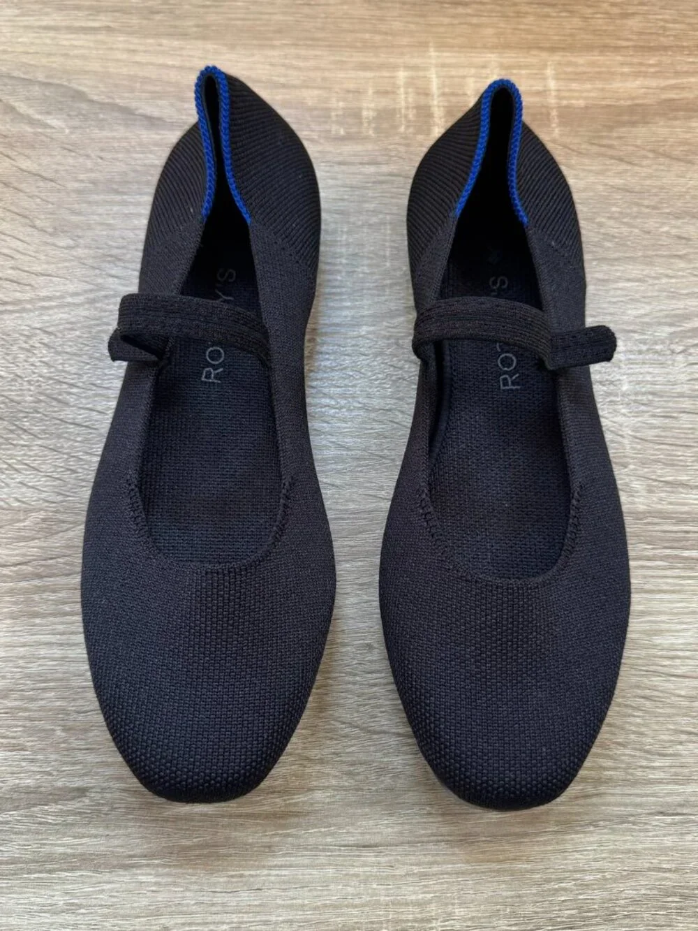 New Rothy's The Square Mary Jane Flats in Black 7.5